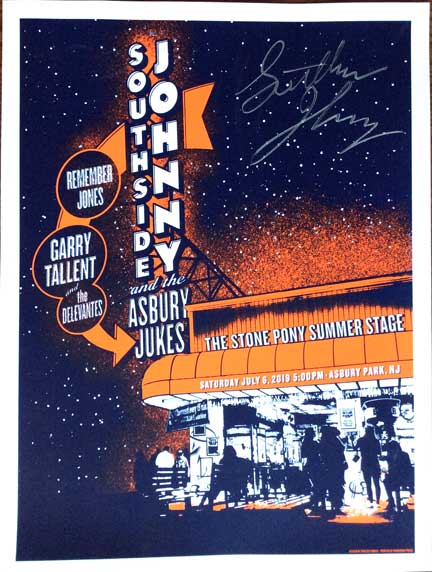 Autographed Stone Pony Poster July 6 Autographed Stone Pony Poster July 6