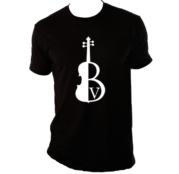 White Logo on Black T-Shirt White Logo on Black T-Shirt